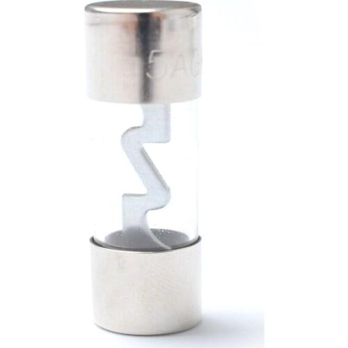 Pack of 5 Car Audio Amp Amplifier Glass 60 A AMP AGU nickel Plated Fuse 10*38mm