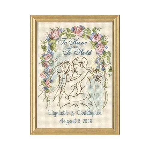 Our Wedding Decoration Record Love Cartoon Cross Stitch 14ct Counted Embroidery Kits Needlework Diy Crafts Europe People