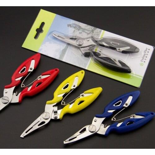 Fishing Plier Scissor Braid Line Lure Cutter Hook Remover Tackle Tool Cutting Fish Use Tongs Scissors Fishing Pliers 4 Colors