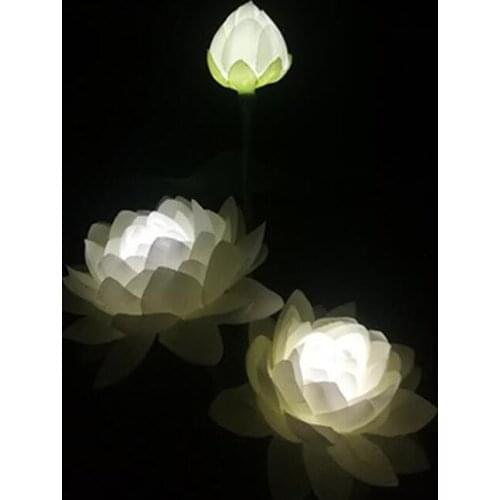 Solar Garden Light 3 Head Solar Lotus Lamp Solar LED Outdoors Waterproof Light Lawn Ground Simulation Lantern Pole Decoration