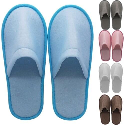 1Pair Simple Home Slipper Men Women Travel Spa Portable Folding Disposable Slipper House Home Guest Indoor Slippers Big size