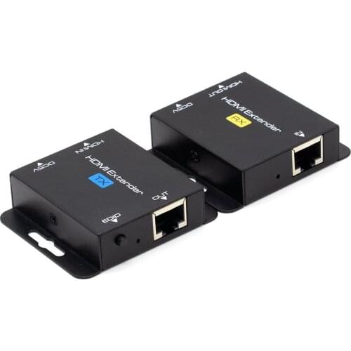 HDMI extender IR control over UTP cable POC EDID HDMI extender with Loop&HDMI IR control up to 165ft HDMI RX&TX included