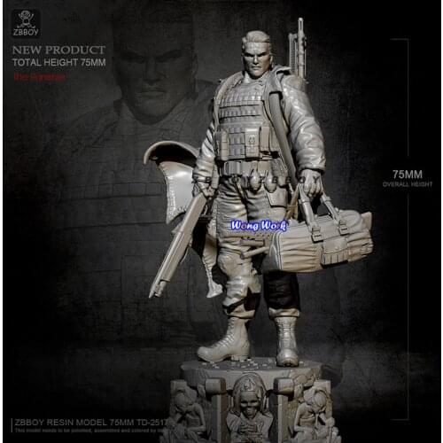 Wong Work Unpainted Resin 75mm Unassembled Garage Kits GK Model Kit Figure TD-2517