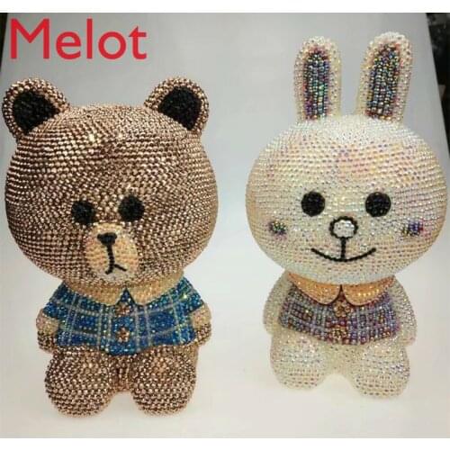 High-End Luxury Coin Bank Cute Creative Adult Rhinestone Savings Bank Large Cartoon Money Box Change Children Drop-Resistant
