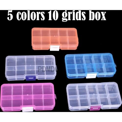 Diamond Painting Storage Box Plastic Dismountable 10 Grid Box Beads Container Diamond Embroidery Accessories DIY Beading Packs
