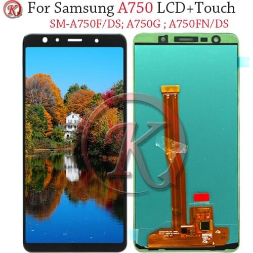 For Samsung Galaxy A7 2018 SM-A750F A750 LCD Display With Touch Screen Digitizer Replacement Parts For A750 LCD