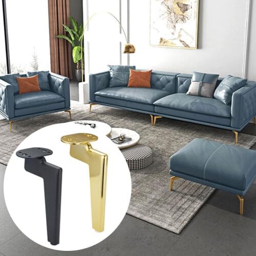 1PC Metal Furniture Legs Support Cabinet Feet Replacement Parts Sofa Coffee Tea Table Dumb Black Titanium Gold Desk Bed Dressers