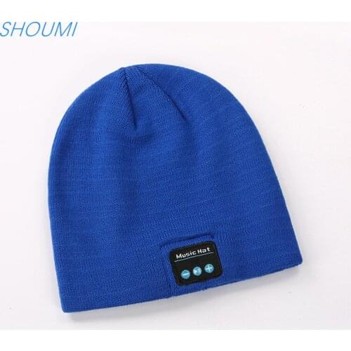 Stereo Music Bluetooth Warm Cap Headphone Speaker Sport Music Hat Smart Headset Wireless Bluetooth 5.0 for Xiaomi Huawei Iphone