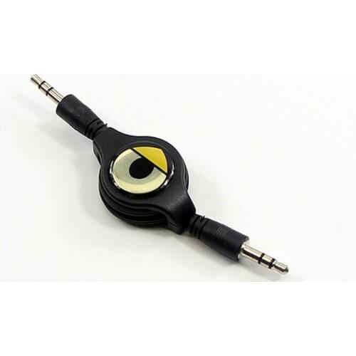 Black Car Stickers for Smart 451 453 450 452 454 Fortwo Forfour 3.5mm Jack Audio Cable Jack 3.5 mm Male to Male Audio Aux Cable
