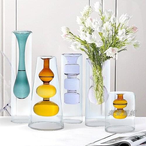 Flower Vase For Table Decoration Living Room Decorative Vase Modern Table Ornaments Desktop Table Nordic Vase