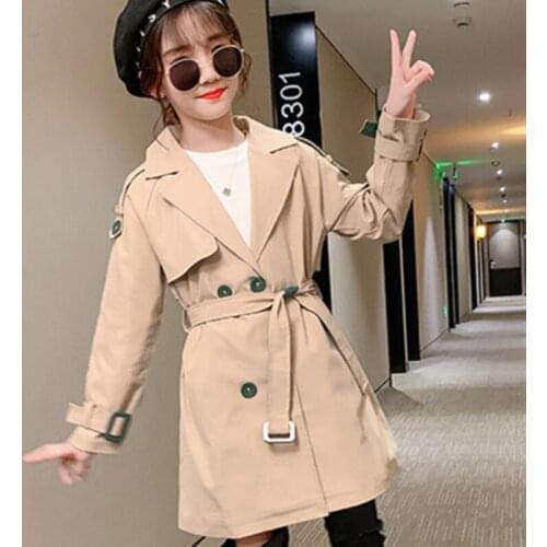 Girls Babys Kids Windbreaker Coat Jacket Outwear 2021 Cool Spring Autumn Overcoat Top Cardigan Party Outdoor Childrens Clothin