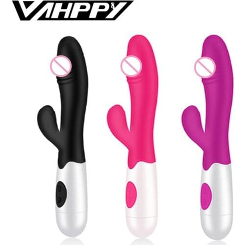 G Spot Dildo Rabbit Vibrator for Women Dual Vibration Silicone Waterproof Female Vagina Clitoris Massager Sex Toys For Women