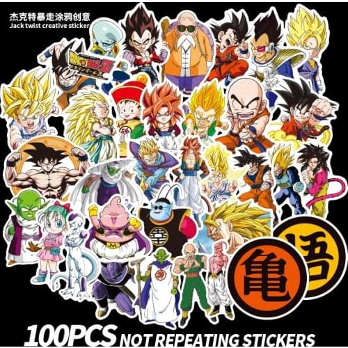 Anime Classic DragonBall Character Sticker Model Doll Backpack Action Humanoid Phone Case Accessories ToyChildren Christmas Gift