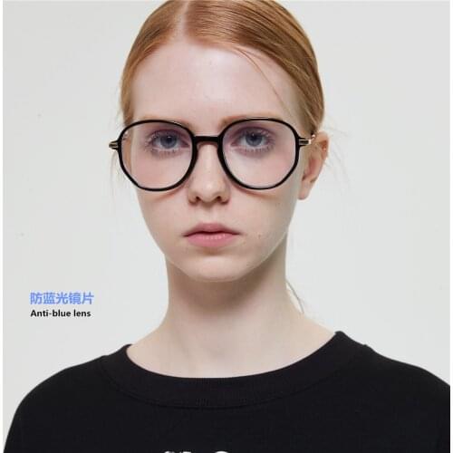2021 New Metal Thin Border Computer Goggle For Men Rays Radiation Protector Optical Eyewear Unisex Anti Blue Light Glasses Women