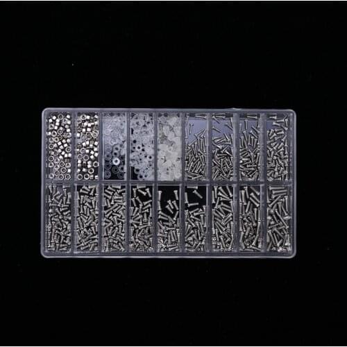 900pcs Tiny Eyeglass Nose Pads Screws Nut for Glasses and Sunglasses Repair Tool Kit, Portable and Cost-effective