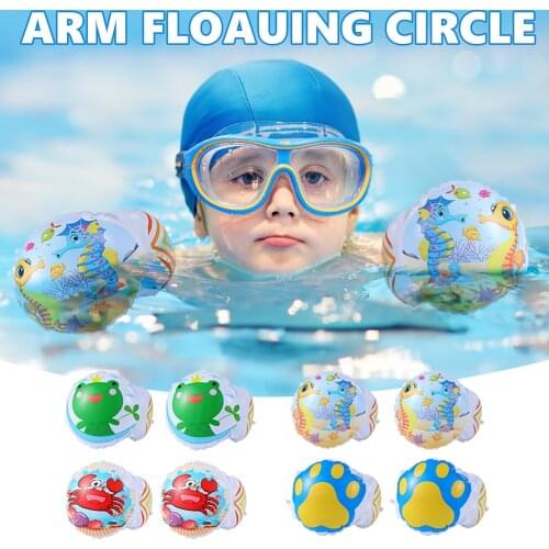 Inflatable Children Arm Floating Circle Buoyancy Cartoon Baby Armbands Swimming Ring Float Water Sleeves Swim Training Toys