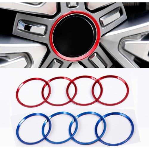 Car wheel hub decorative ring stickers For Volkswagen Golf 4 5 6 Polo Passat B5 B6 B7 Jetta Mk6 Tiguan Gol Cross Fox Plus CC