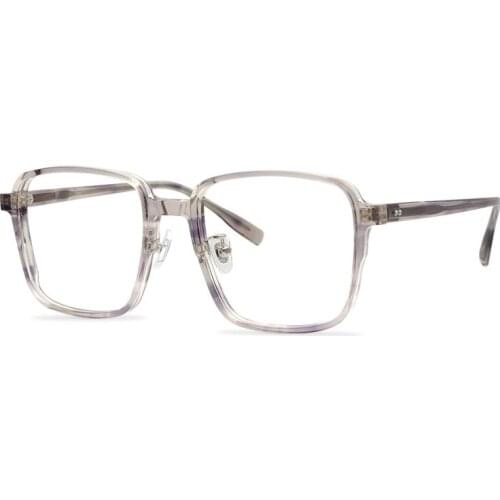 Belight Optical Men Women Acetate Cool Fashion Big Size Square Shape Prescription Eyeglasses Spectacle Frame Eyewear 8074