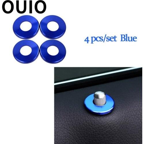 OUIO Car-Styling Door Lift Lock Pin Knob Covers For Mercedes W176 W205 W212 GLC A E C class AMG For Mercedes Benz Accessories