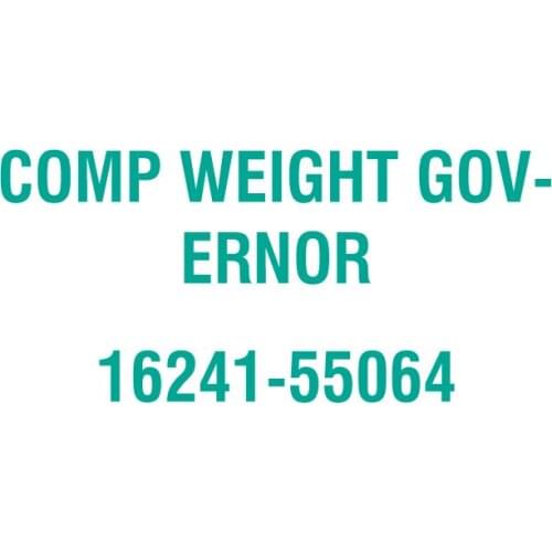 For Kubota 16241-55064 COMP WEIGHT GOVERNOR
