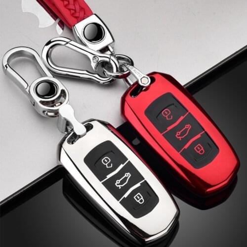 Luxury Soft TPU Car Key Case Cover For Geely Atlas Boyue NL3 EX7 Emgrand X7 EmgrarandX7 SUV GT GC9 borui Auto Holder Accessories