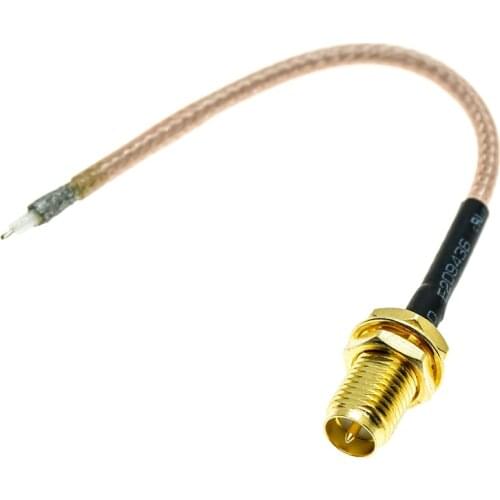 RPSMA RP-SMA Female Bulkhead to Open-end Single End PCB Solder WiFi Router RG316 50Ω RF Coaxial Jumper Pigtail Cable b