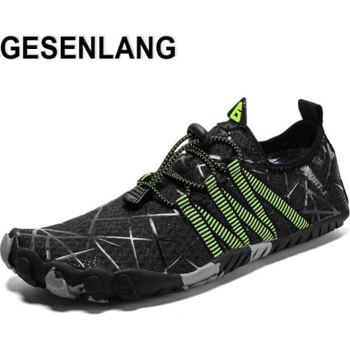 Mens Barefoot Five Fingers Water Shoes Unisex Breathable Quick Drying Swimming Aqua Shoes Outdoor Camping Beach Fisherman Shoes