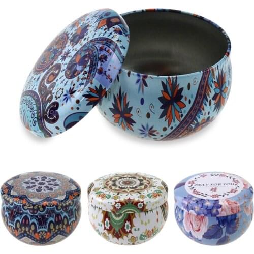 1Pcs Candle Tin Jars DIY Vintage Candle Making kit Holder Storage Case Storage Case Candle Making Containers Decorations Boxes