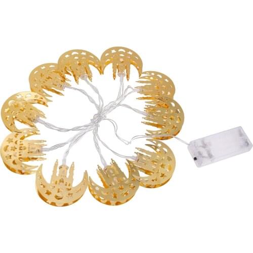 1.5M LED String Lamps Eid Mubarak Eid Decor Light Muslim Event Supplies Party Ornament BZ1689-W