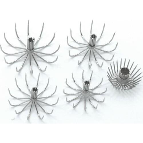 10PCS 12 Needle Stainless Steel Squid Umbrella Hook Lifelike Squid Beating Ocean Barbed Umbrella Fishing Hook Fishing Tackle