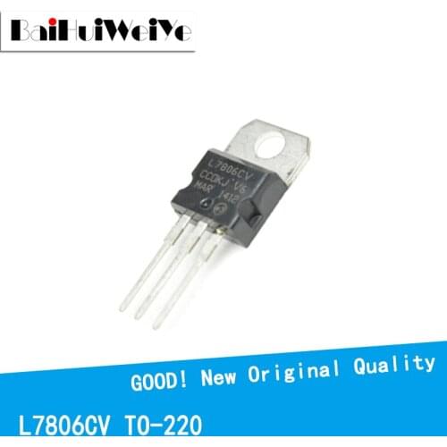 10PCS/LOT L7806 L7806C L7806CV 1.5A/6V TO-220 New and Original IC Chipset MOSFET MOSFT TO220 Three-Terminal Voltage Stabilizer
