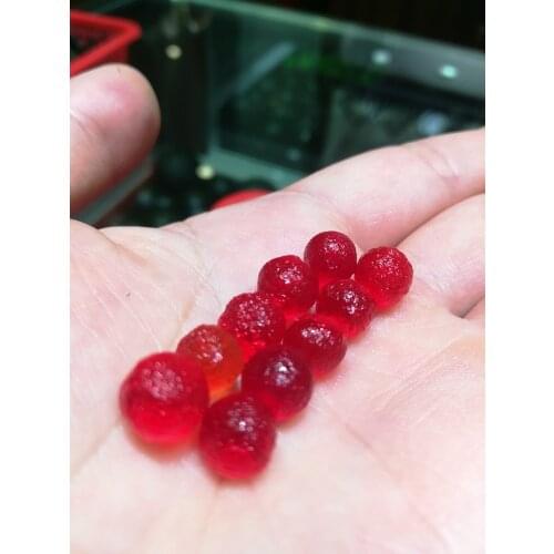 10 PC New product natural glass Czech red meteorite crystal reiki treatment stone energy ward off evil spirits