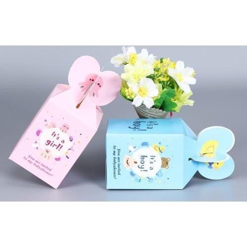 10pcs Theme Party Supply For Kids Party Supplies Frozen Paper Candy Box Cartoon Happy Birthday Decoration