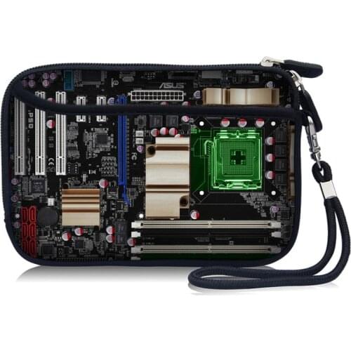 2.5" 2.5 inch Motherboard Soft HDD Protector Bag Case for External Hard Drive Disk/Phone/Camera/Mp5 Portable W/Pocket Strap