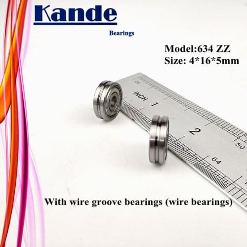 2pcs 634ZZ 634 ZZ With Wire Deep Groove 634 Ball Bearing 4x16x5mm