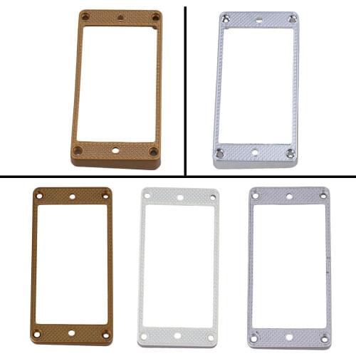 2Pcs Humbucker Pickup Ring Metal Curved Bottom Frame for LP PRS Guitar Parts