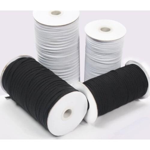 200 Yard/roll Elastic Stretchy Band Flat Cord Ribbon Rubber Band Tape For Diy Waist Sewing Clothing Trousers Lingerie