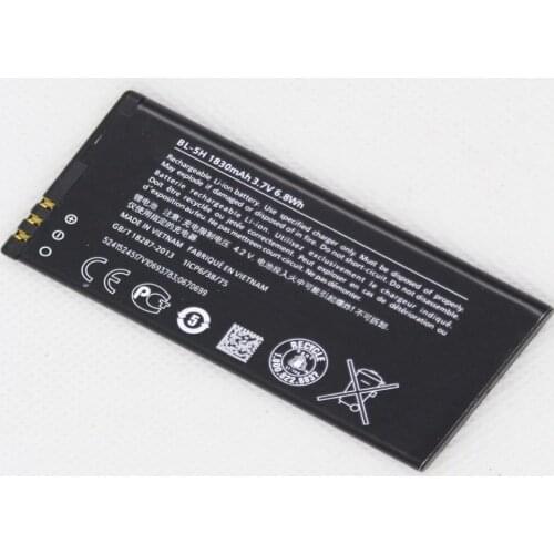 5pcs/lot 1830mAh BL-5H battery for Nokia Lumia 630 38 635 636 Lumia630 RM-977 RM-978 BL5H BL 5H Mobile phone Battery