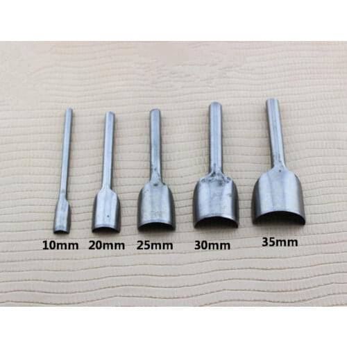 5pcs a set DIY Belt Leather Craft Half-Round Cutter Punch Tool 10/20/25/30/35MM