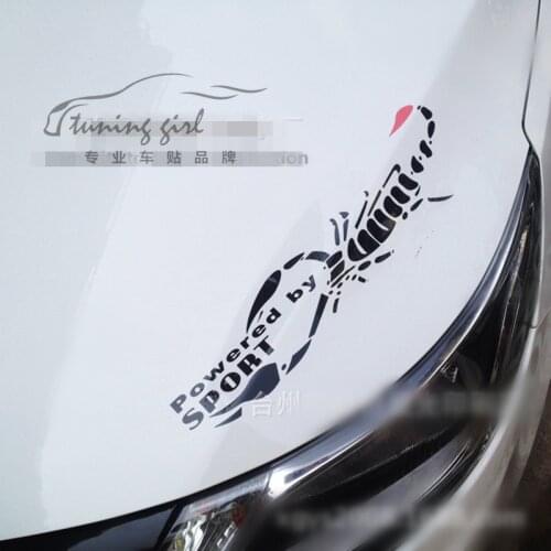 Car Stickers Scorpion Scorponok Funny Creative Decals For Door Waterproof Auto Tuning Styling 50cm 100cm D22