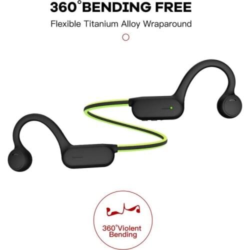 Wireless Bluetooth-compatible Headset OPENEAR Solo AS1+ Bone Conduction Sports Contact Headphones with MIC for All Smartphone