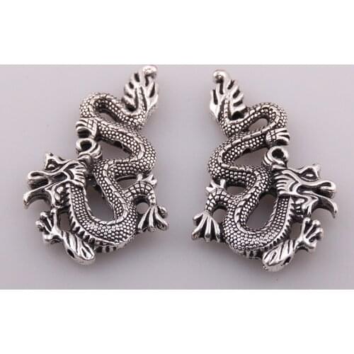 Bohemian Tribal Jewelry,Fashion Direct Hole Chinese Dragon Charm Pendant