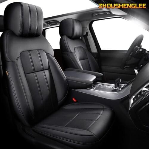 ZHOUSHENGLEE Custom Leather car seat covers set For Dodge Caliber Avenger Journey challenger Automobiles Seat Covers car seats