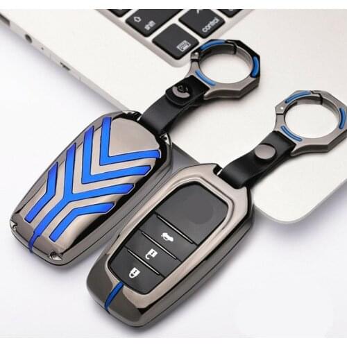 Zinc Alloy Car Key Cover Case for Toyota C-hr Land Cruiser 200 Avensis Auris Corolla 2017 2018 2019 Accessories Keychain Protect