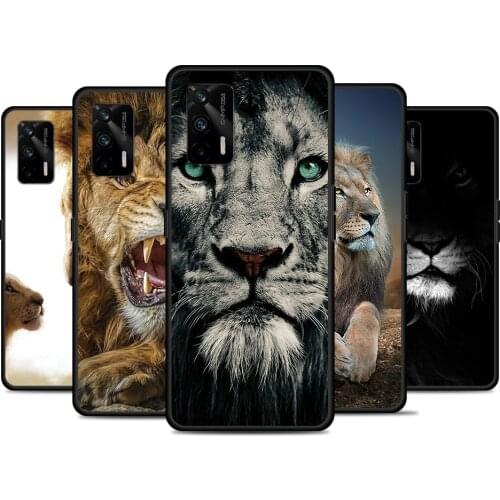 The Fierce Lion Art For Realme 8 GT Neo Flash Edition Explorer Master Q3 Pro Narzo30 C21 C20 C11 C20A C21Y Phone Case
