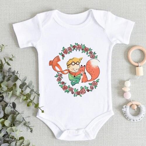 Cute Cartoon Young Prince Newborn Clothes Funny Vintage Summer Baby Girl Boy Jumpsuits Beautiful Kawaii Graphic Ropa De Debe