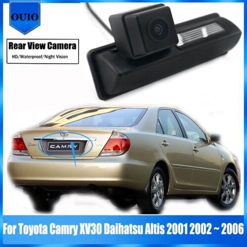 Rear View Reverse Back Up Parking Camera For Toyota Camry XV30 Daihatsu Altis 2001 2002 ~ 2006 Night Vision license plate camera