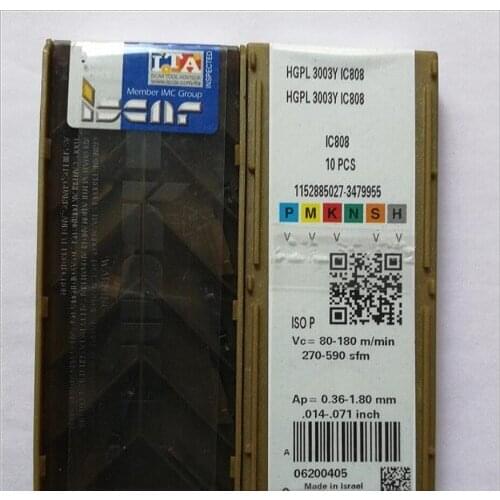 10PCS CARBIDE INSERT HGPL3003Y IC808
