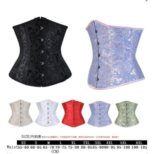Women Corset Mini Underbust Corset Shaper Waist Cincher Bustiers Top Workout Shape Body shaper Plus Size Underbust sexy S-6XL