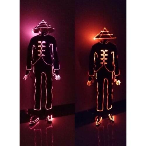 Optical Fiber dance costume / LED Light suit / LED Dress